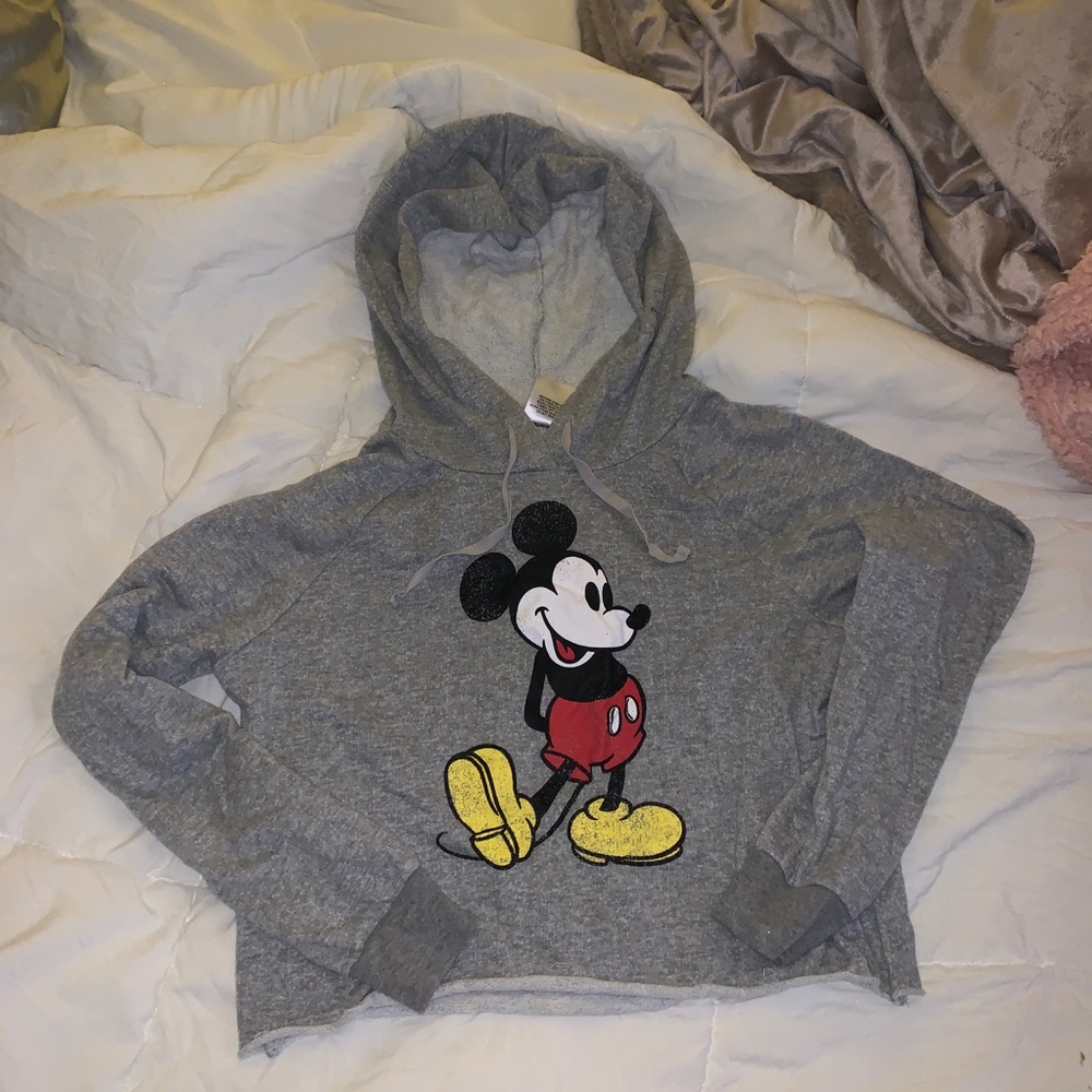 Mickey Mouse crop top hoodie